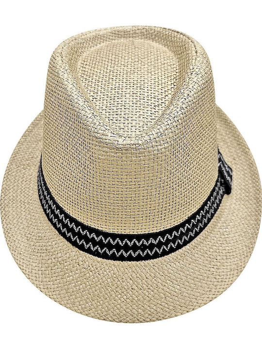 Summertiempo Fabric Men's Hat Fedora Beige