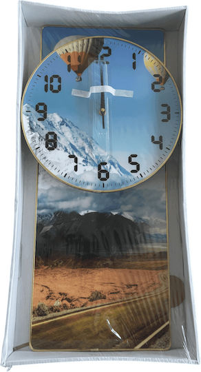 Large Wall Clock with Pendulum Model 841 Road