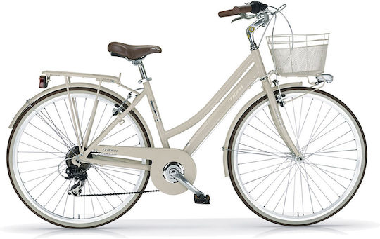MBM Bicicletă De Oraș Boulevard 28" 2025 Argintie Cu 6 Nivele De Viteză