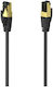 HAMA Flaches S/FTP Netzwerkkabel Ethernet 0,5m Schwarz