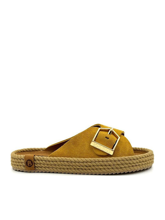 Bohonomad Sandale Casual Damă Anatomici Din Piele Galbene Bohonomad Sandale Casual Damă Anatomici Din Piele Galbene