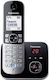 Panasonic KX-TG6821 Безжичен Телефон Черен
