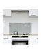 vidaXL Weihnachtlich Glas Glas Gray L80xB40cm.