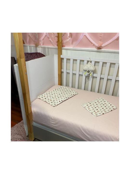 Grandes Suenos Baby Sheets Set Crib Cotton Pink 70x140cm 2pcs