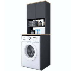 Hanah Home Badezimmerschrank Wäscherei B65xT60xH183.6cm Gray
