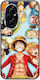 One Piece Honor 200 5g Schwarzes TPU Schwarzes Silikon