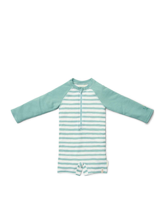 Little Dutch Costum de baie pentru copii Costum întreg cu mânecă lungă Surf Blue