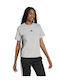 Essentials 3-stripes Women's Athletic T-shirt Gray