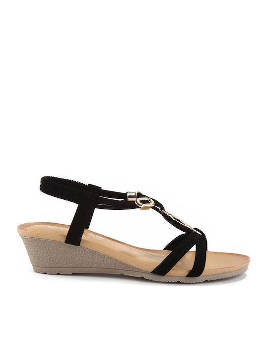 Fshoes Women's Flat Sandals in Black Color