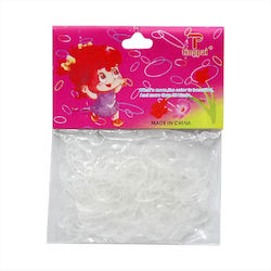 Λαστιχάκι Μαλλιών Διάφανα 160pcs