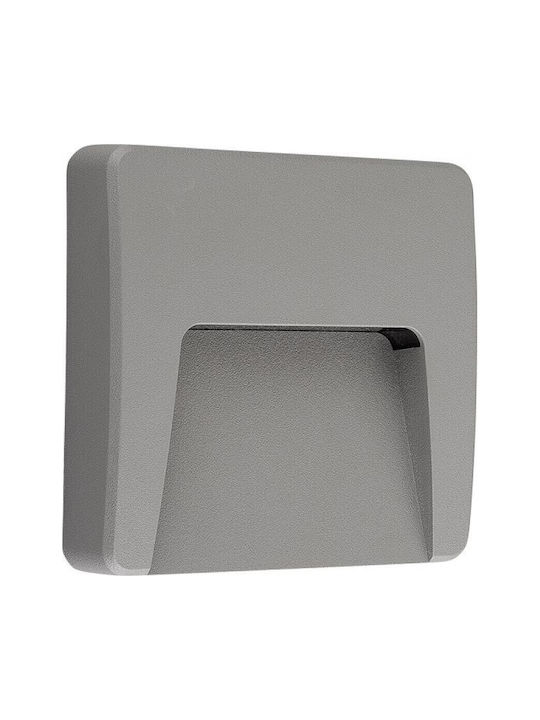 Spot Light Επιτοίχια Εξωτερική Πλαφονιέρα LED IP65 3W με Ρυθμιζόμενο Λευκό Φως