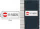 Adhesive Sign "No Parking" Prohibition Sign 29x12cm