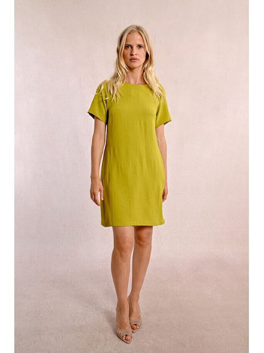 Summer Mini T-Shirt Dress Green