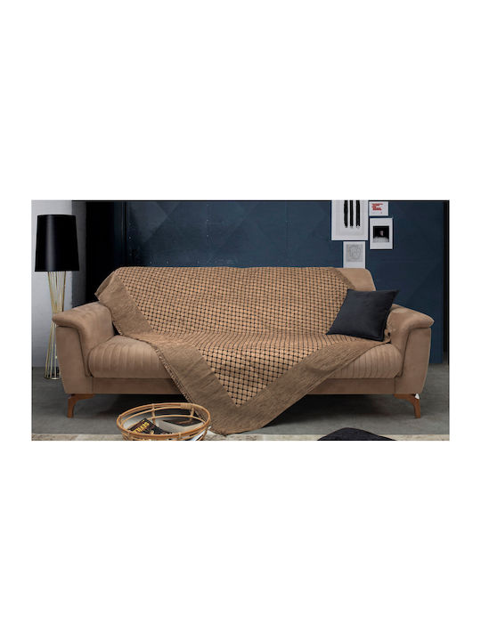 Mc Decor Ριχτάρι Τριθέσιου Καναπέ 180x300εκ. Λαδί MCL.SRT.026
