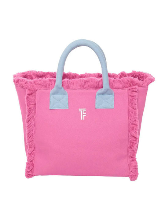 Feel & Touch Caribbean Stoff Strandtasche Rosa