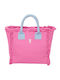 Feel & Touch Caribbean Stoff Strandtasche Rosa