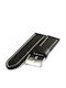 Diloy Straps Lederriemen Schwarz 24mm