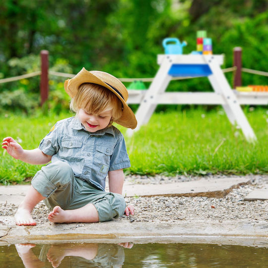 Set Masă cu Scaune pentru Copii pentru Desen din Plastic Alb Relaxdays