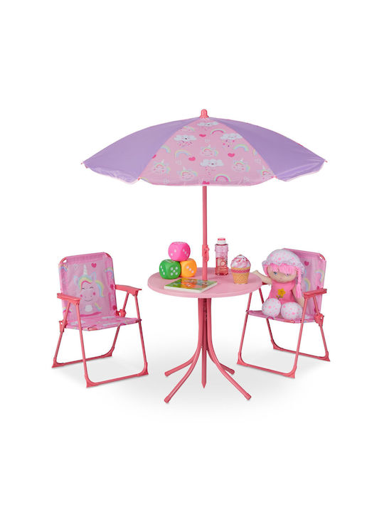 Relaxdays Kinder Tische Set mit Stühlen aus Kun...