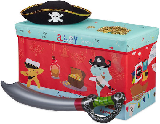 Relaxdays Kinder Aufbewahrungsbox Faltbar aus Stoff 36x60.5x30.5cm 1Stück