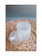Φοντανιέρα Γυάλινη με Καπάκι 8.5x14cm Λευκή