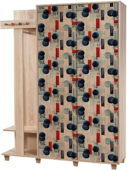 Garmanto Eingangsmöbel mit Schuhschrank Multi-blue 135x36x192cm