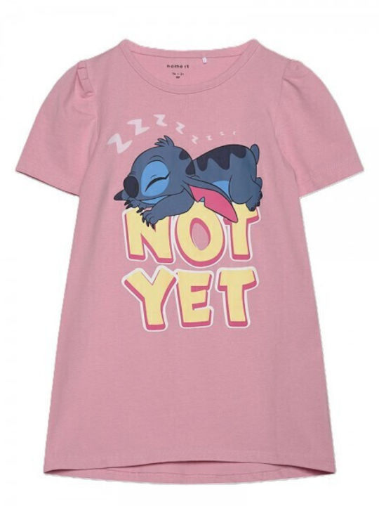 Name It Kinderhemd Kurzarm Cameo Pink Stitch
