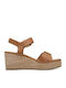 Anatomic Women's Leather Platform Shoes Tabac Brown