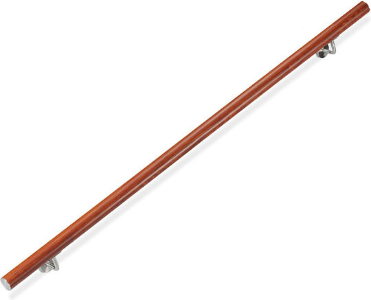 Aluminum Balustrade Oak Look Relaxdays Brown 150 Cm
