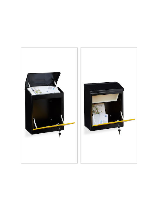 Relaxdays Cutie Poștală pentru Exterior Inox în Culoarea Gri 53x43.5x26cm