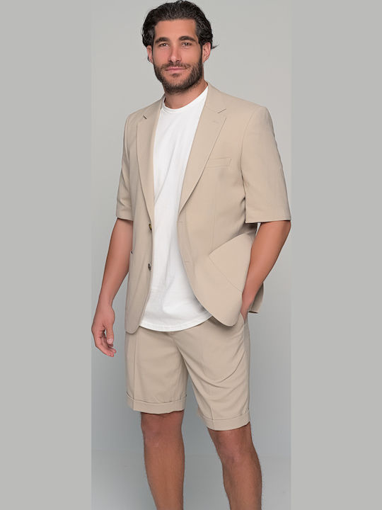 Set Bermuda-Jacke Prestigio Ben Tailor Beige He...