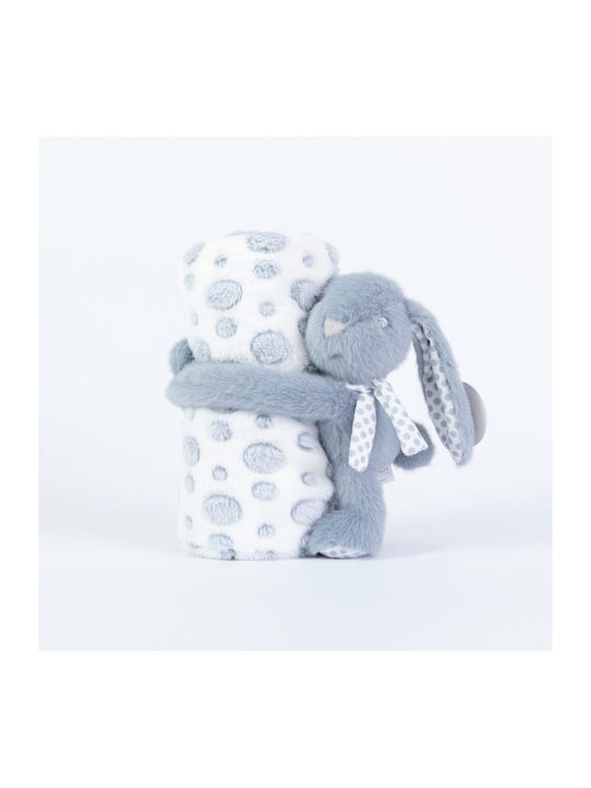 Borea Blanket Nursery Swaddling Blankets Rabbit Fleece Gray 75x100cm