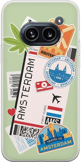 Калъф за телефон Ticket To Amsterdam Nothing Phone 2a 5g гъвкав TPU прозрачен силикон