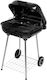 Lund Stainless steel Charcoal Grill with Lid, Thermometer and Smoker 45cmx40cm
