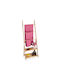Relaxdays Raft de haine de Baie Simplu ​31.5x31.5cm Maro