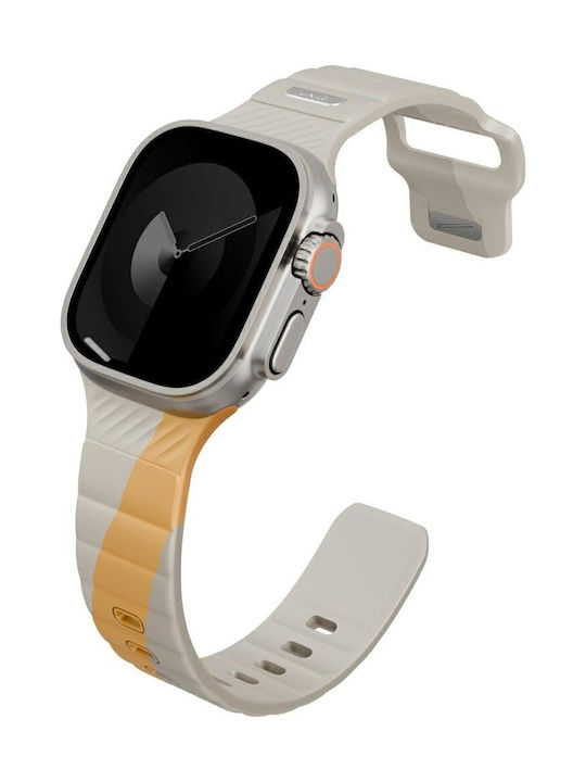 Uniq Λουράκι Ανοξείδωτο Ατσάλι Μπεζ (Apple Watch 49/46/45/44mm, UNIQ)