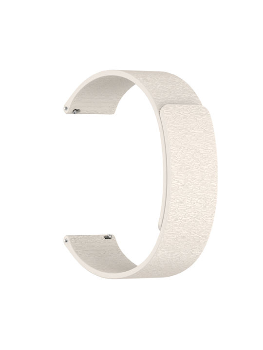 Techsuit Strap Silicone Beige (Huawei Watch GT4/GT5 41mm / GT5 Pro 42mm)