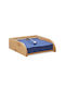 Relaxdays Wooden Napkin Holder Beige 6x19x19cm 10024199