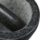 Relaxdays Mortar Granit 10x14cm