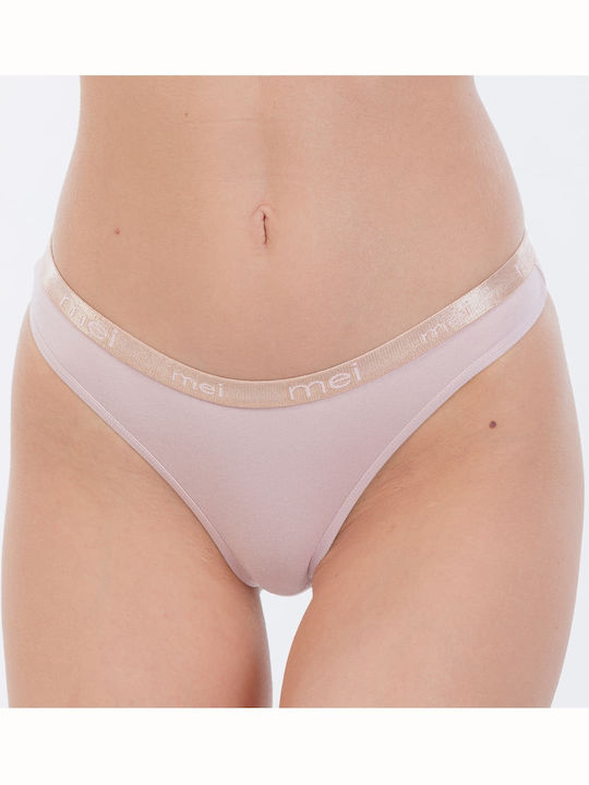 MEI Βαμβακερό Γυναικείο Slip Pink Confetti