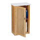Relaxdays Cabinet de baie L60xA34.5xÎ21cm Lemn natural