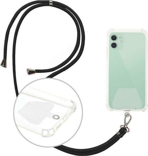 Universal Mobile Phone Neck Strap Black 1.5m