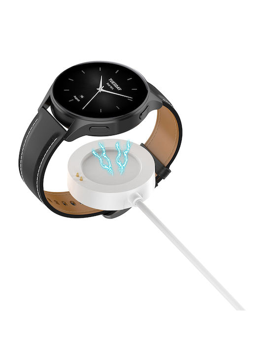 Techsuit Wearable Charger Xiaomi Watch S4/2/S3/H1/Watch2 Pro/Watch S2 Whiteς