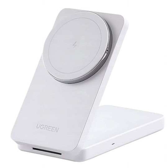 Ugreen Ασύρματος Φορτιστής Qi2 20W Λευκός (W528)