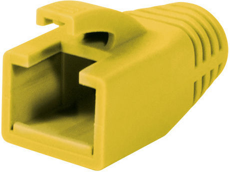 Set Capace Protectoare Conector RJ-45 Logilink Mp0035y UTP FTP SFTP Cat6 Masculin RJ-45 Plastic 50 Bucăți Galben