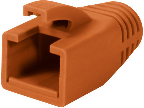 Set Capace Protectoare Conector RJ-45 Logilink Mp0035o UTP FTP SFTP Cabluri Cat6 Bărbați RJ-45 Plastic 50 Bucăți Portocaliu