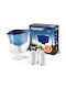 Aquaphor Ideale Kanne Servierset Kunststoff Blau mit Filter 2800ml