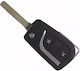 Foldable Car Key Shell with Blade with 2 Buttons for Toyota