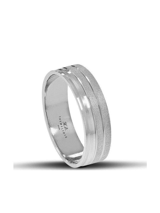 Themelidis Jewels Σετ Βέρες από Λευκόχρυσο 14Κ