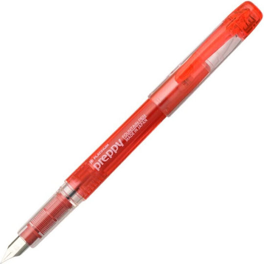 Platinum Preppy Writing Pen Medium 0.5mm made of Plastic with Red Ink
